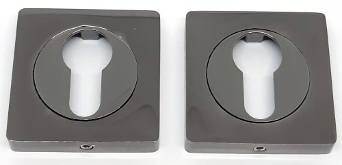 Накладка на целиндр KEDR R08-01 BLACK BN ( чёрный глянцевый )